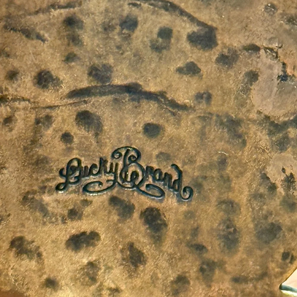 Lucky Brand Vintage Inspired Turquoise Gold Women's Statement Cuff Bracelet OS - Picture 4 of 10